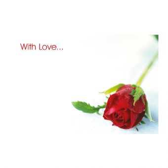 With Love - Red Rosebud