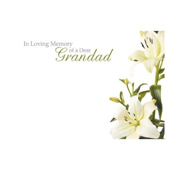 ILM Dear Grandad - White Lilies