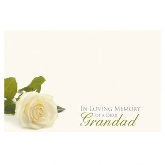 ILM Dear Grandad - White Rose