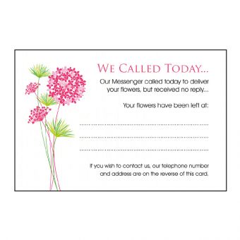 Designer Care Card - We Called Today to Deliver (60-00567-GROUP)