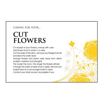 Designer Care Card - Cut Flower (60-00569-GROUP)