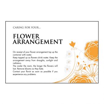 Designer Care Card - Flower Arrangement (60-00575-GROUP)