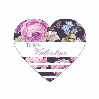 To My Valentine - Floral Pattern
