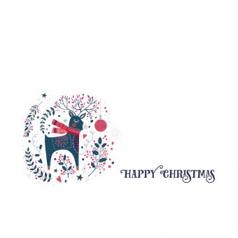 Happy Christmas - Reindeer