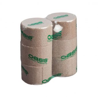OASIS® SEC Dry Floral Foam Cylinders - Shrink Wrapped