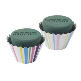 OASIS® Ideal Floral Foam Maxlife Stripes Cupcakes